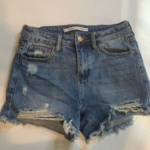 Celebrity Pink Distressed Blue Jean Shorts size 5/27